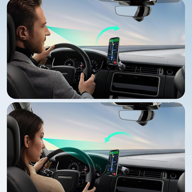 Suport auto magnetic pentru grila, universal ESR OmniLock, negru/carbon