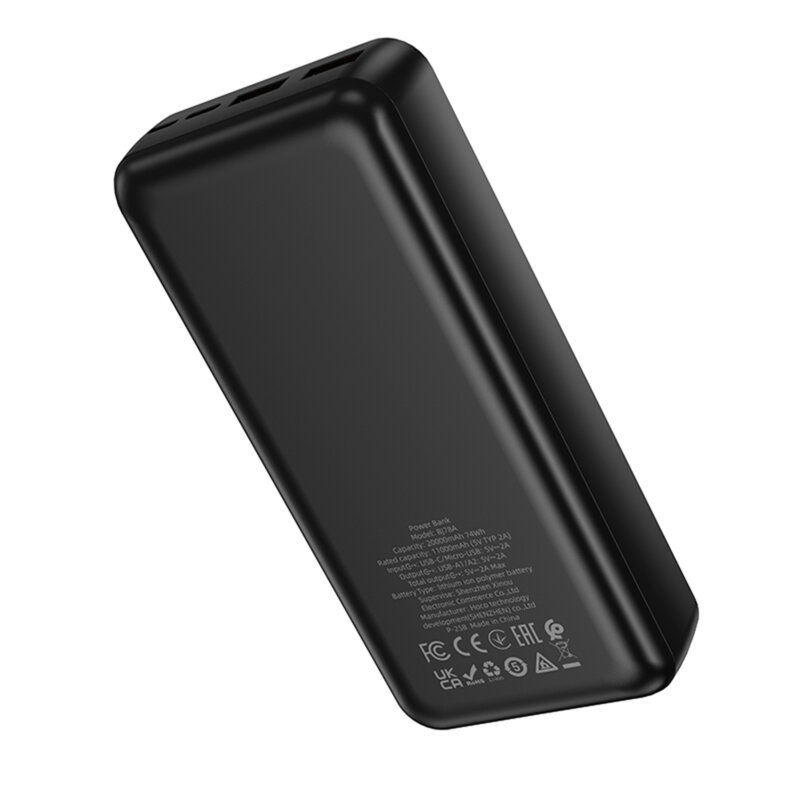 Baterie externa telefon 20000mAh Borofone BJ78A, negru