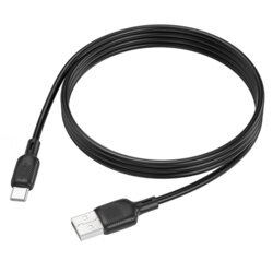 Cablu de incarcare USB la Type-C Borofone Lenny, negru, 1m, BX113