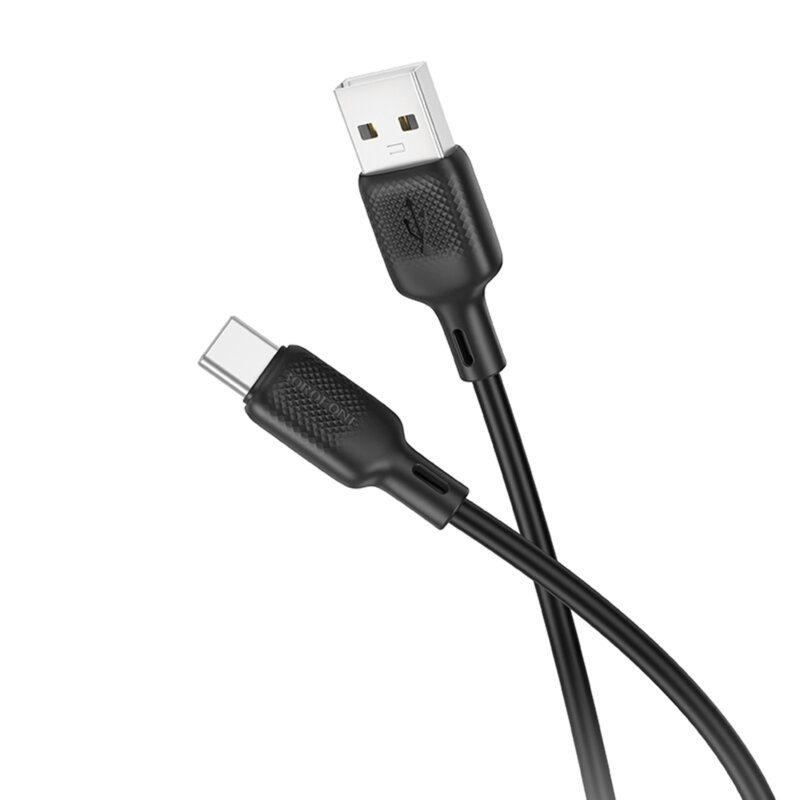 Cablu de incarcare USB la Type-C Borofone Lenny, negru, 1m, BX113