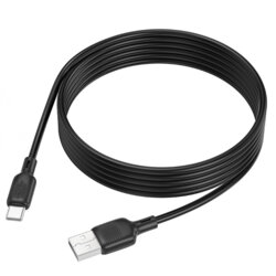 Cablu de incarcare USB la Type-C Borofone Lenny, negru, 2m, BX113