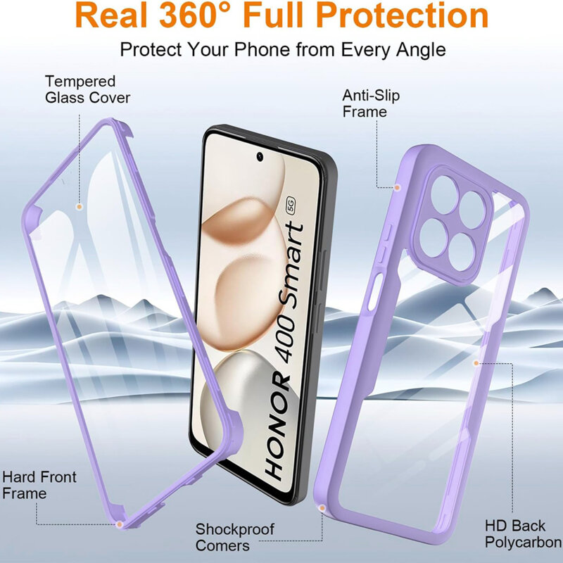 Husa 360° Honor 400 Smart 5G Techsuit ColorVerse, mov