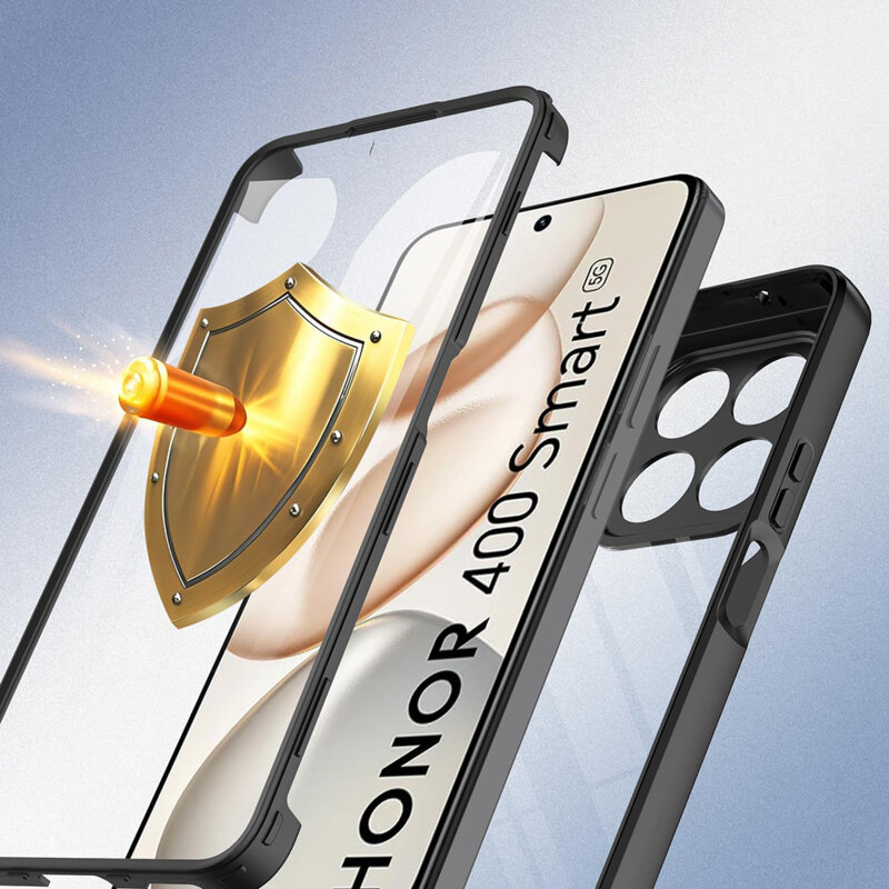 Husa 360° Honor 400 Smart Techsuit ColorVerse, negru