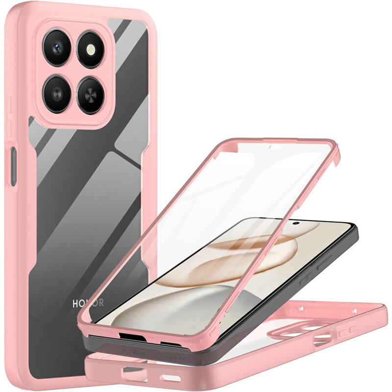 Husa 360° Honor X7d 4G Techsuit ColorVerse, roz