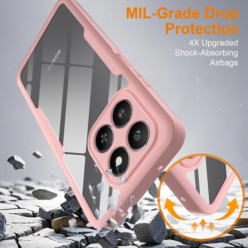 Husa 360° Honor X7d 4G Techsuit ColorVerse, roz