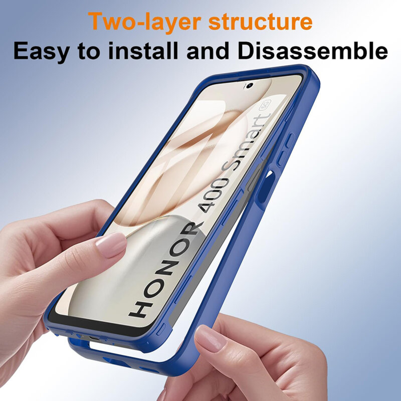 Husa 360° Honor X7d 4G Techsuit ColorVerse, albastru