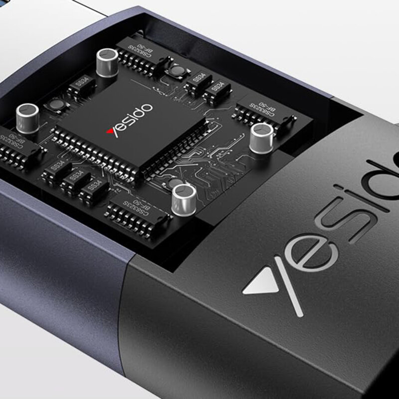 Adaptor OTG USB la Type-C, 18W Yesido GS34, gri