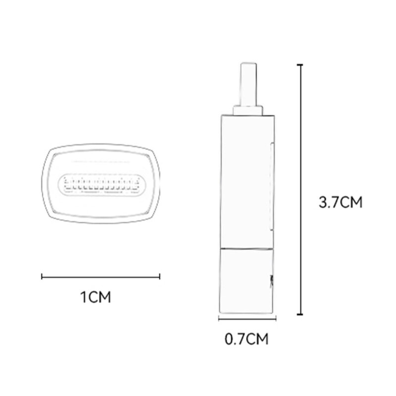 Adaptor Type-C cu afisaj digital, 100W Yesido GS24, gri