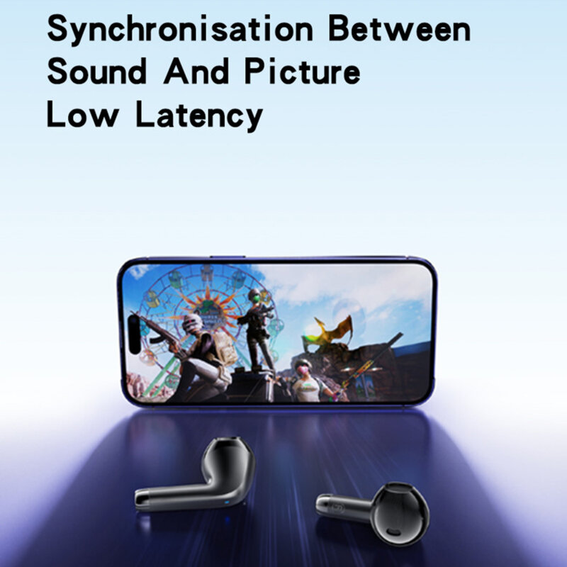 Casti Bluetooth half-in-ear Noise Cancelling TWS21, 320mAh, alb