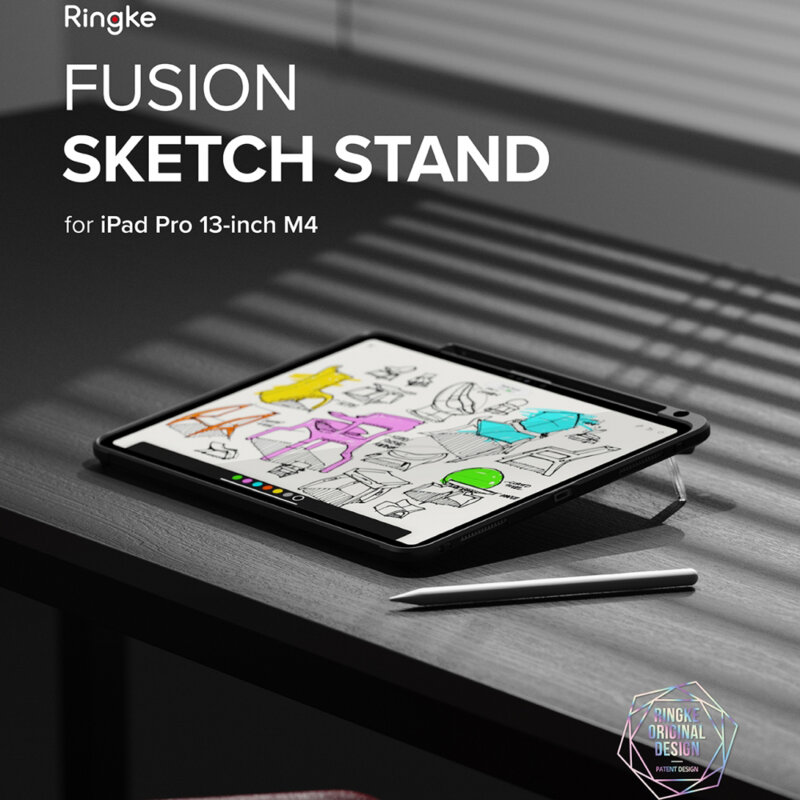 Husa iPad Pro 13 (2025) Ringke Fusion, negru