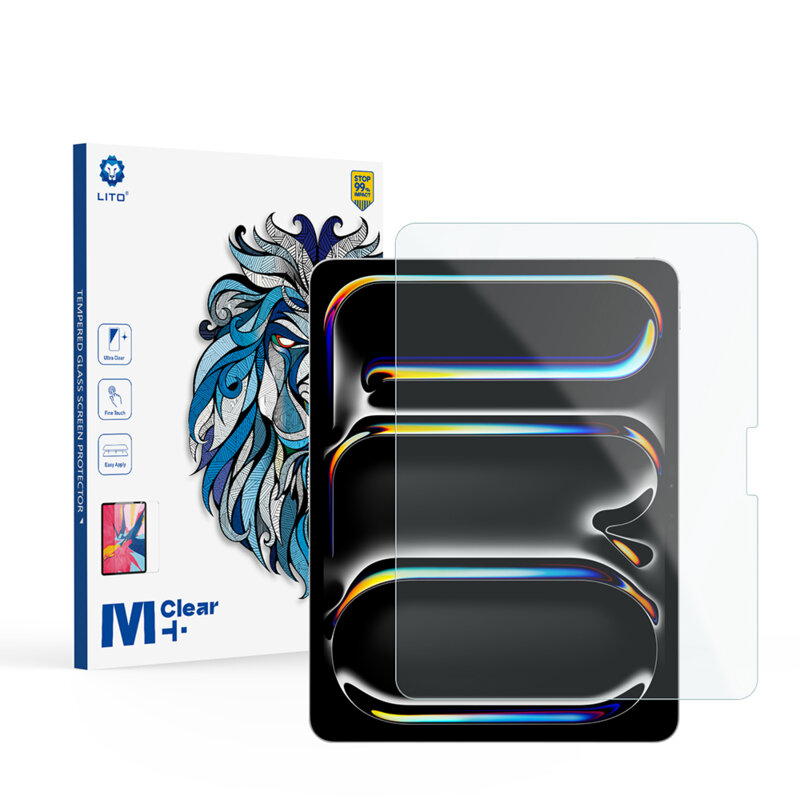 Folie sticla iPad Pro 13 (2025) Lito 9H Tempered Glass, mata