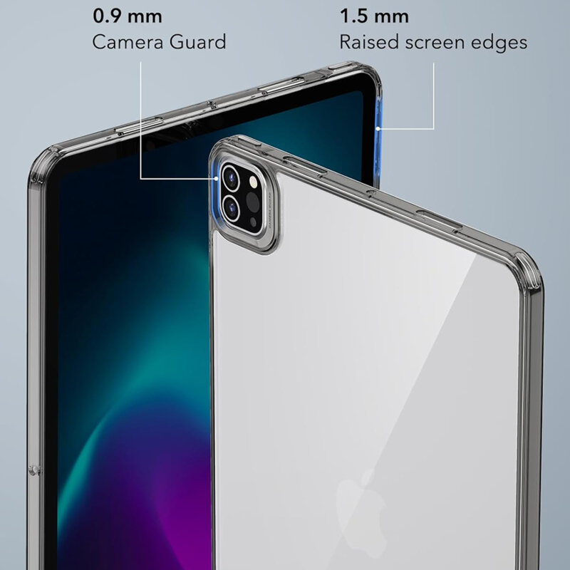 Husa iPad Pro 13 (2025) ESR Classic Hybrid, negru/transparenta