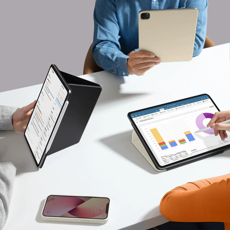 Husa iPad Pro 13 (2025) Tomtoc Inspire Mode Folio, B52B2D1, negru