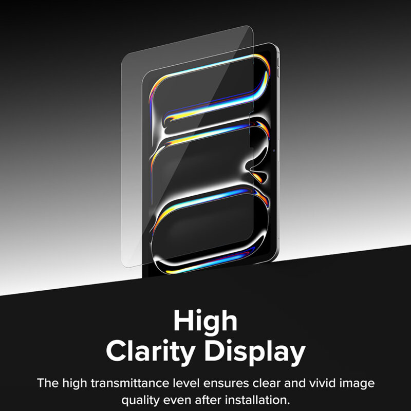 Folie sticla iPad Pro 11 (2025) Ringke Easy Slide Tempered Glass, transparenta