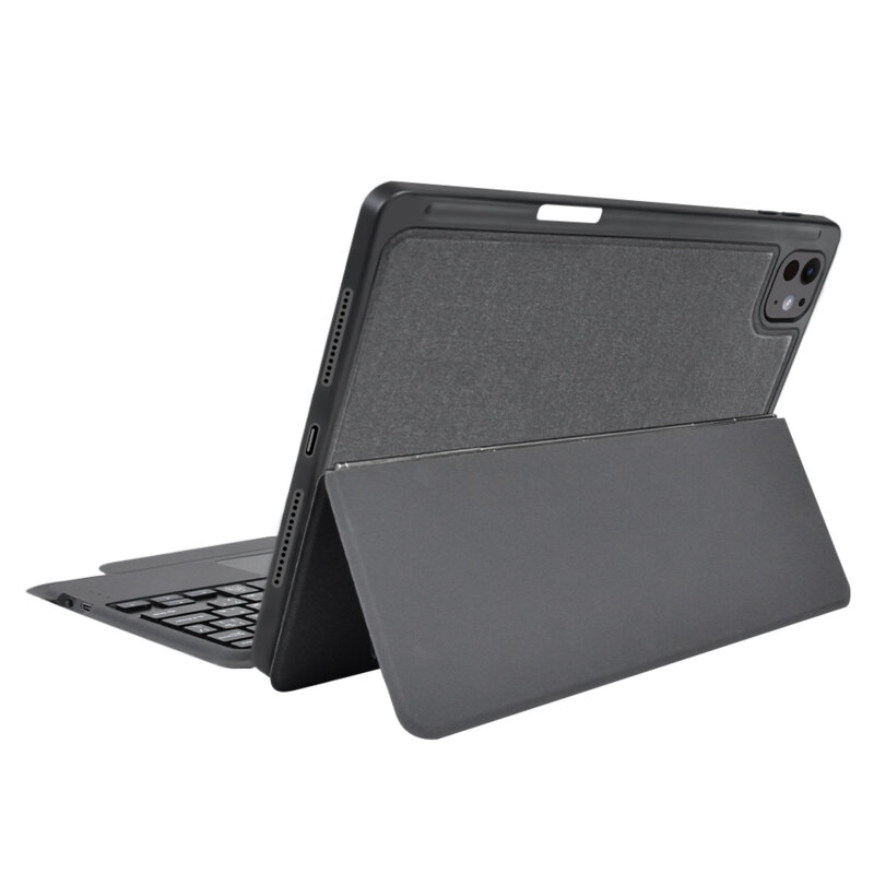 Husa cu tastatura iPad Pro 11 (2025) Techsuit KeyTab Pro, negru