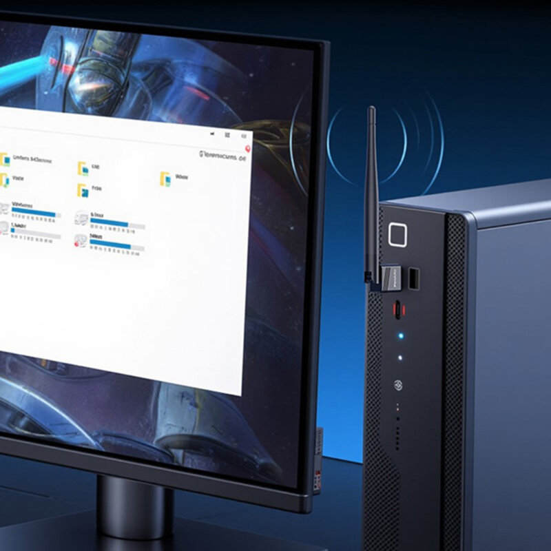 Adaptor Wi-Fi USB cu antena Yesido WP11, 150Mbps, negru