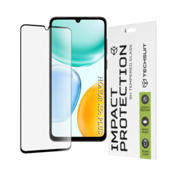 Folie sticla Honor X5c Plus Techsuit 111D Full Glue Full Cover, negru