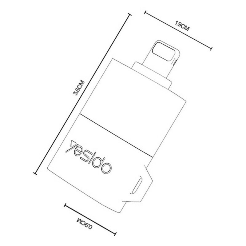 Adaptor Lightning la TF pentru iPhone, iPad Yesido, GS38