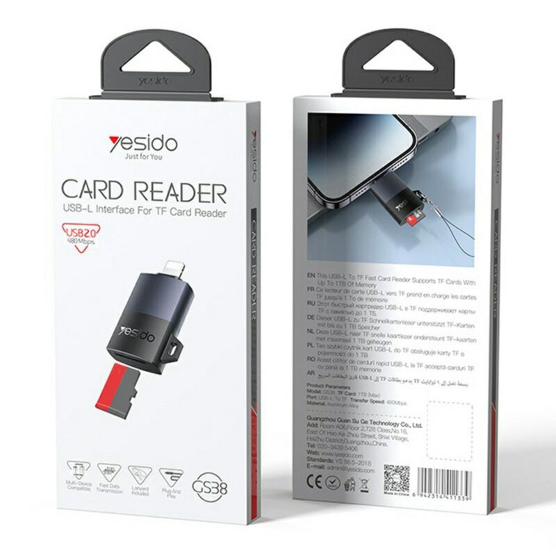 Adaptor Lightning la TF pentru iPhone, iPad Yesido, GS38
