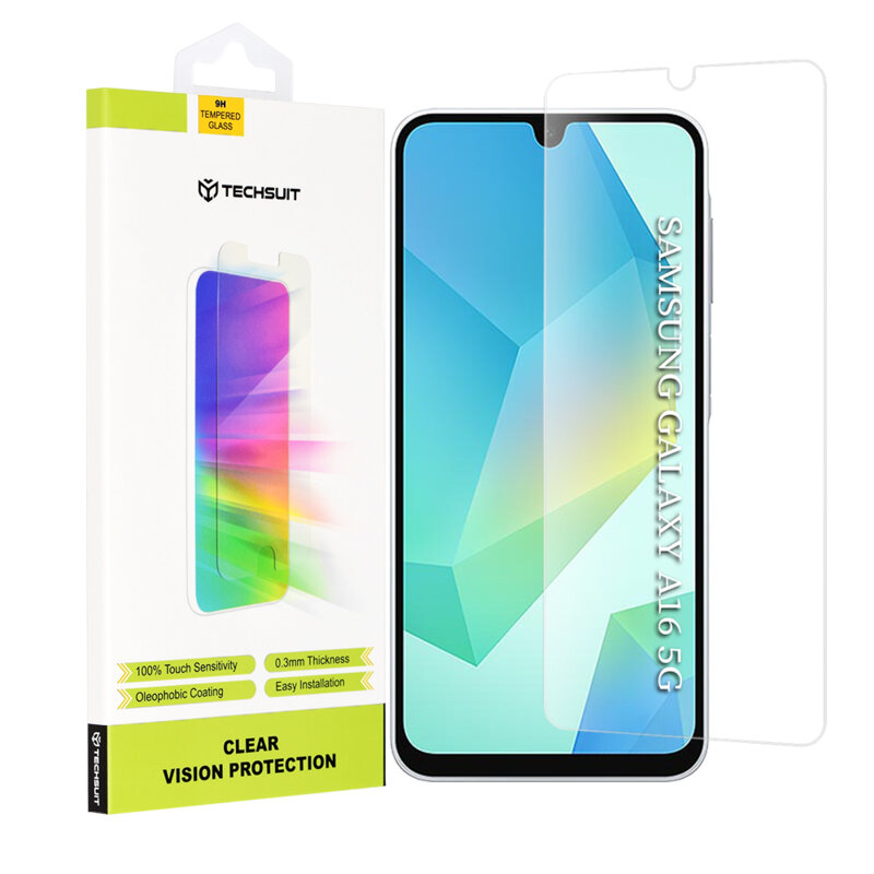 Folie sticla Samsung Galaxy A16 5G Techsuit Clear Vision Glass, transparenta