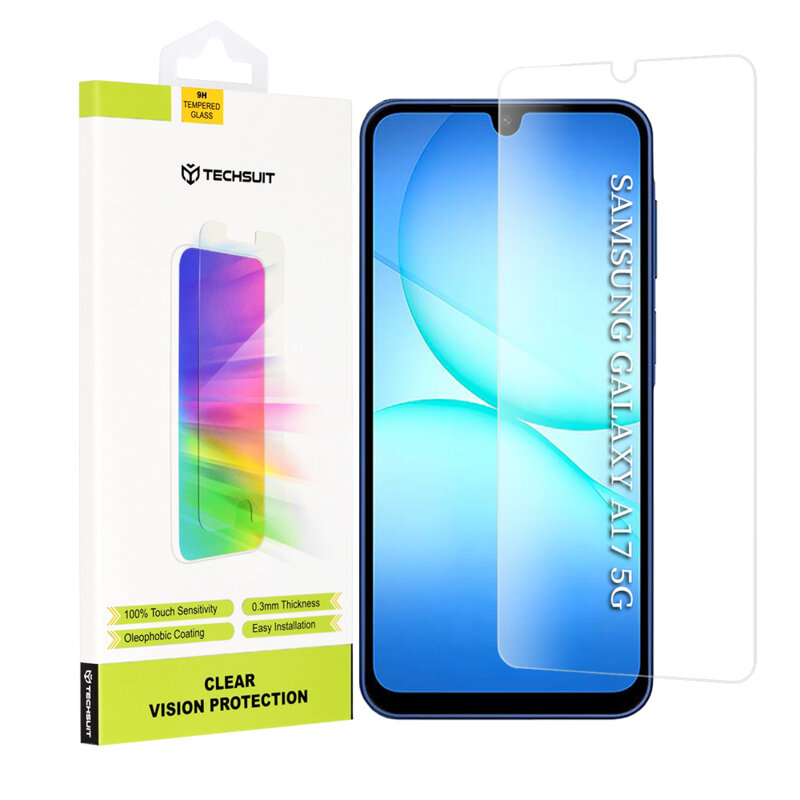 Folie sticla Samsung Galaxy A17 5G Techsuit Clear Vision Glass, transparenta