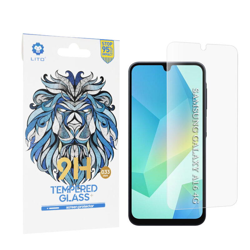 Folie sticla Samsung Galaxy A16 Lito 9H Tempered Glass, transparenta