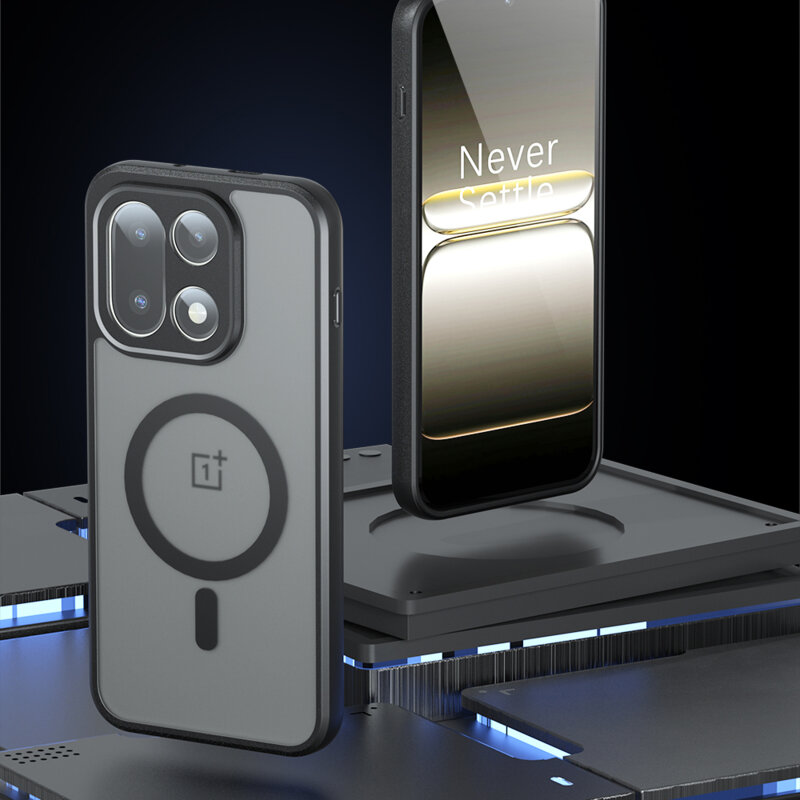 Husa OnePlus 15 Techsuit PureFrost MagSafe, negru frost