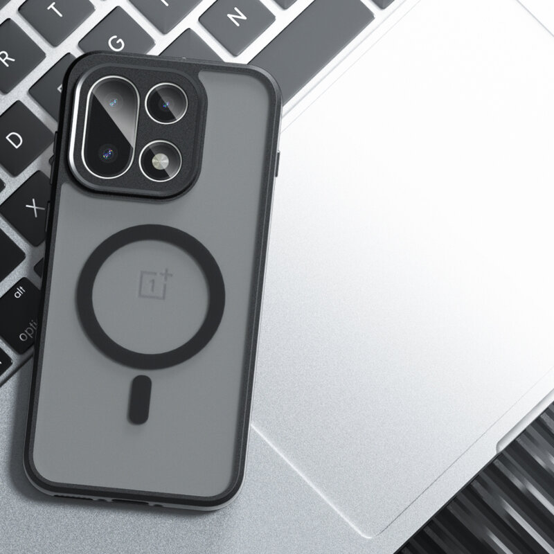 Husa OnePlus 15 Techsuit PureFrost MagSafe, negru frost