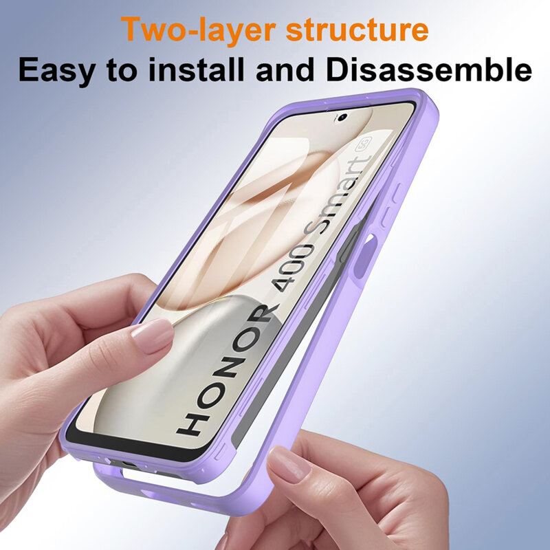 Husa 360° Honor 400 Smart 4G Techsuit ColorVerse, mov