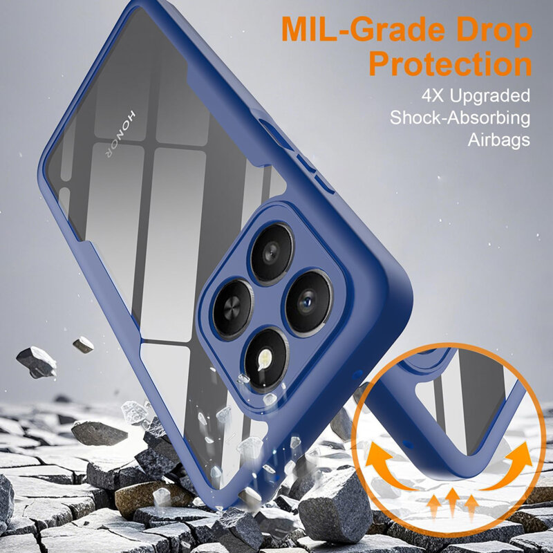 Husa 360° Honor 400 Smart 4G Techsuit ColorVerse, albastru