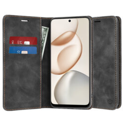 Husa piele Honor 400 Smart 4G Techsuit Confy Cover, negru