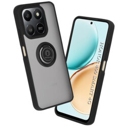 Husa Honor 400 Smart 4G Techsuit Glinth cu inel suport stand magnetic, negru