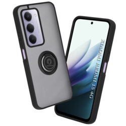 Husa Xiaomi Redmi 15 4G Techsuit Glinth cu inel suport stand magnetic, negru