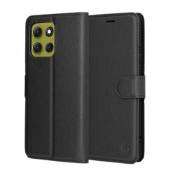 Husa Motorola Moto G86 Techsuit Leather Folio, negru