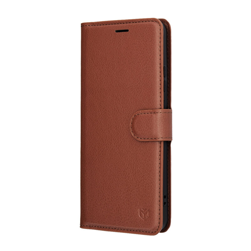 Husa Motorola Moto G86 Techsuit Leather Folio, maro