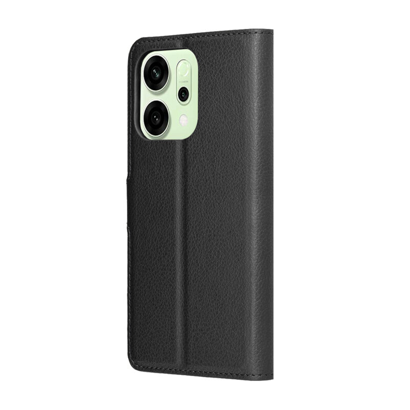 Husa Oppo Reno14 Techsuit Leather Folio, negru