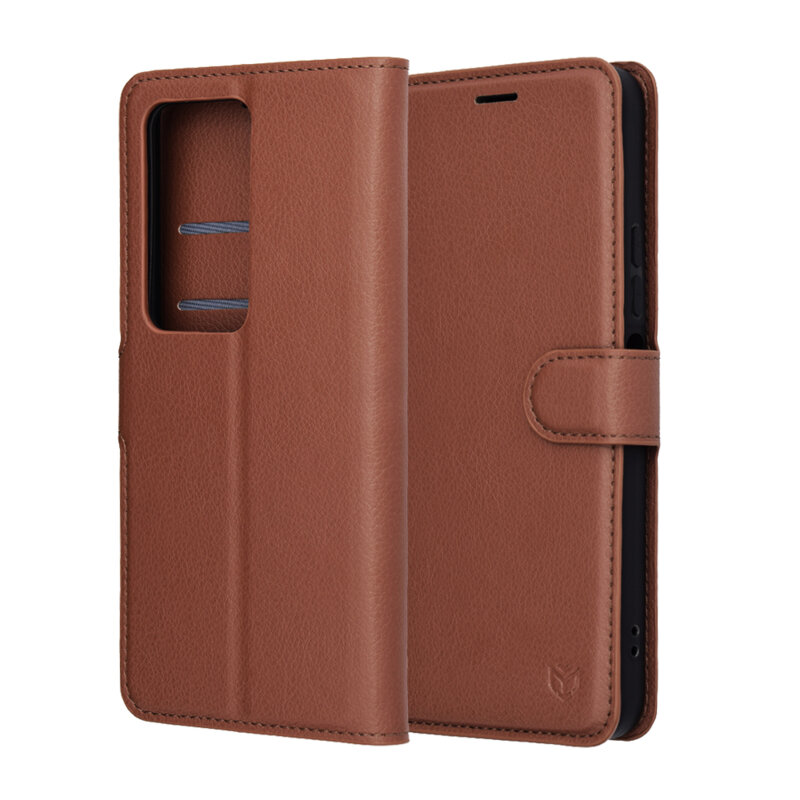 Husa Xiaomi Redmi 15 5G Techsuit Leather Folio, maro