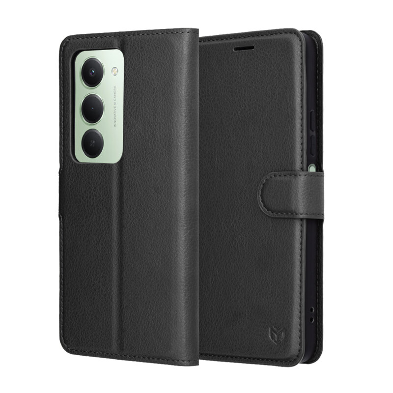 Husa Xiaomi Redmi 15 5G Techsuit Leather Folio, negru