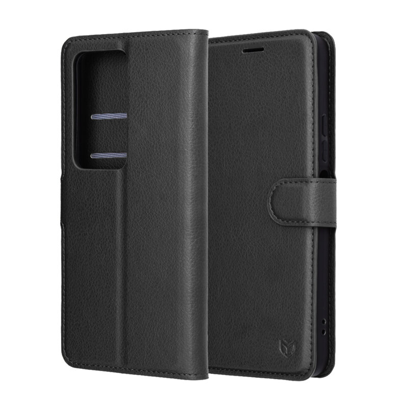 Husa Xiaomi Redmi 15 5G Techsuit Leather Folio, negru