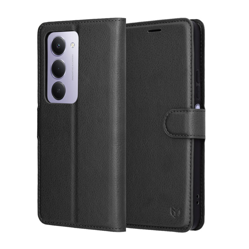 Husa Xiaomi Redmi 15 4G Techsuit Leather Folio, negru