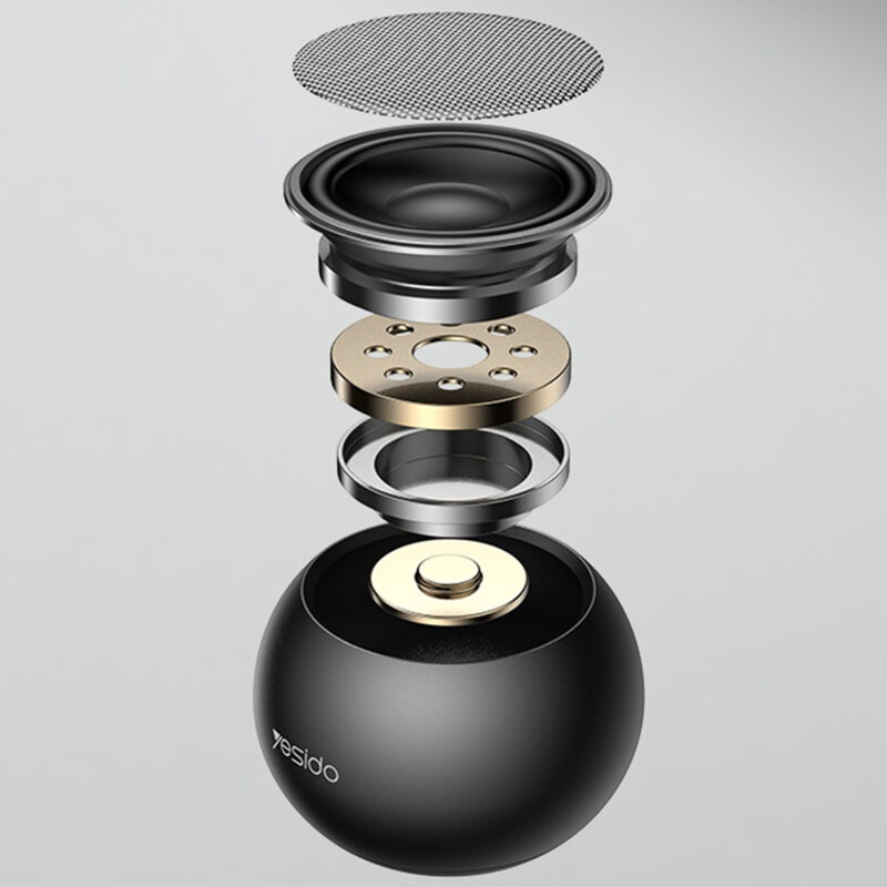 Boxa portabila Bluetooth 5.0, 3W, 300mAh Yesido YSW33, negru