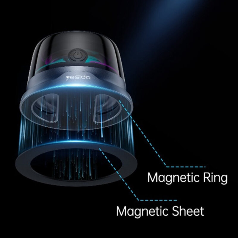Boxa magnetica mini BT 5.3, 3W, RGB ambient, Yesido YSW32
