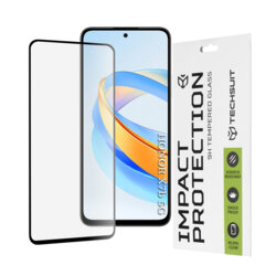 Folie sticla Honor X7b 5G Techsuit 111D Full Glue Full Cover, negru