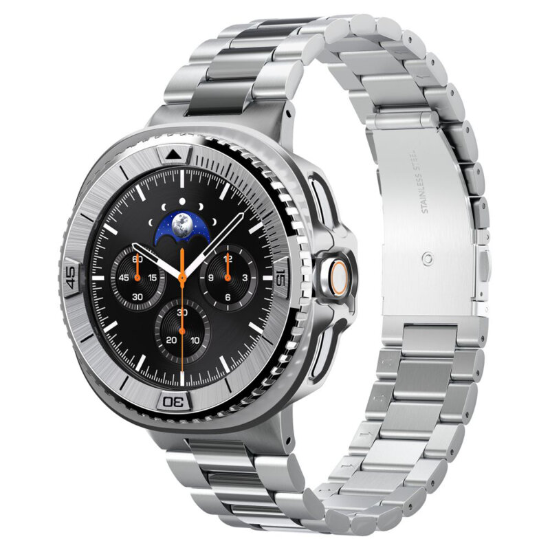 Rama protectie, bezel Samsung Galaxy Watch8 Classic Spigen, argintiu