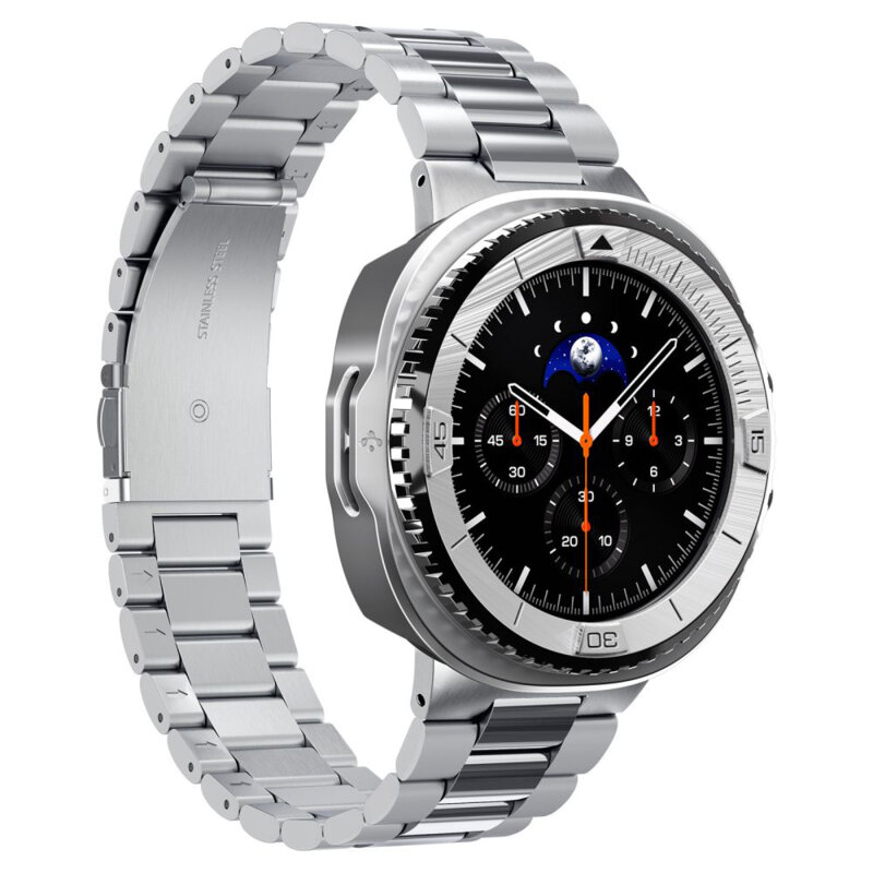 Rama protectie, bezel Samsung Galaxy Watch8 Classic Spigen, argintiu