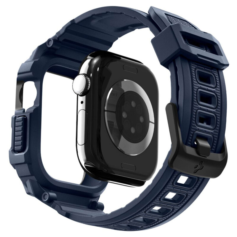 [Pachet husa + curea] Apple Watch 10 42mm Spigen Rugged Armor Pro V2, bleumarin