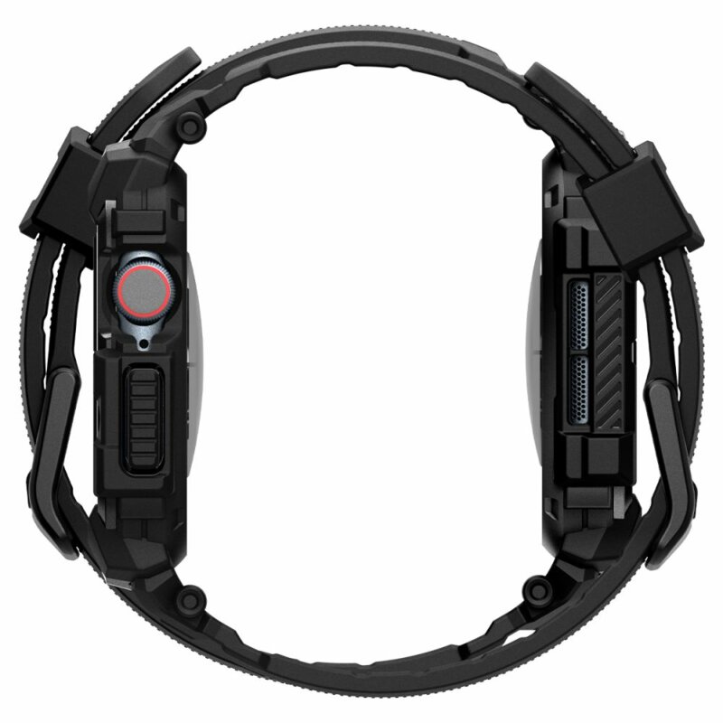 [Pachet husa + curea] Apple Watch 11 42mm Spigen Rugged Armor Pro, negru