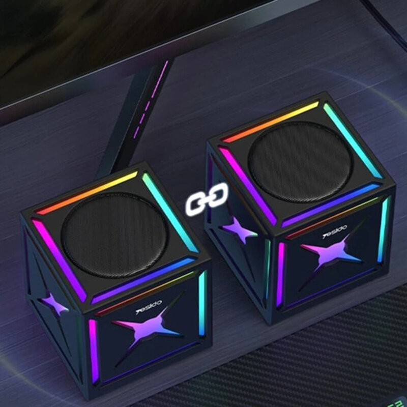 Boxa Bluetooth portabila cu lumini, Yesido YSW34, negru