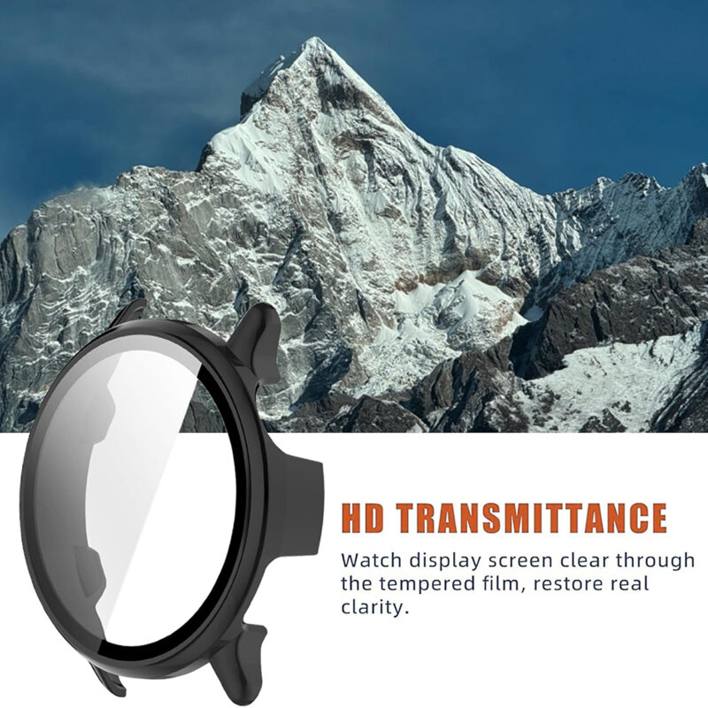 [Pachet 360°] Husa + folie Garmin Venu 4 45mm Techsuit Defense, bej