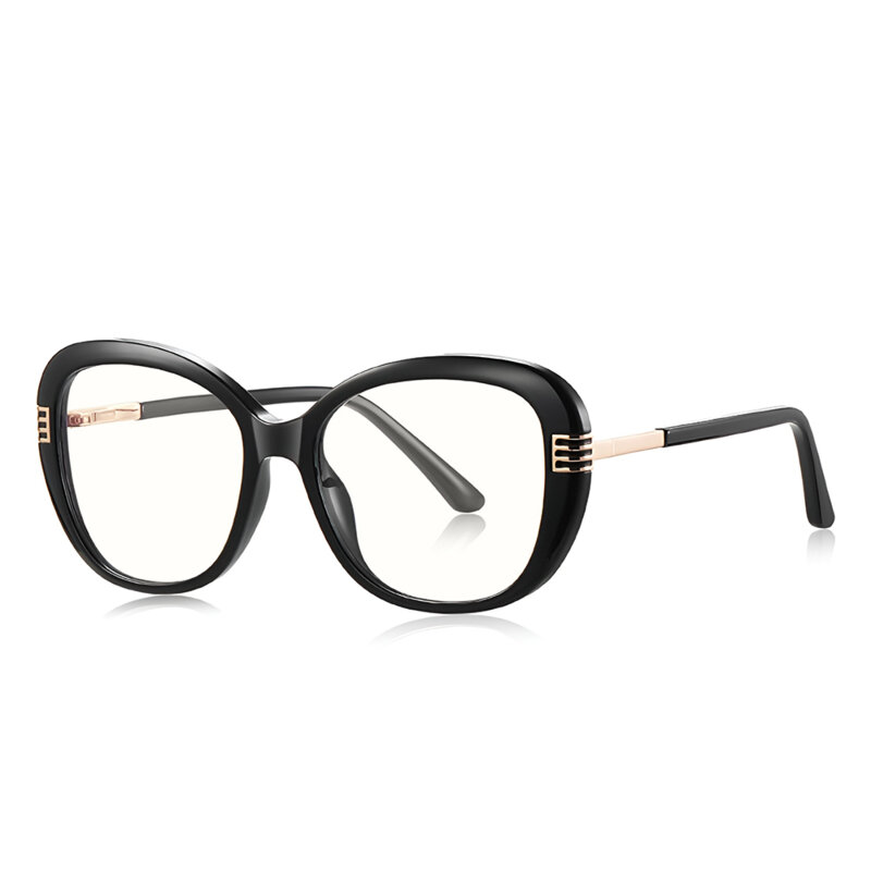 Ochelari antireflex dama pentru calculator Techsuit, negru/auriu, 2265